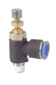 Zawór dławiący kątowy 4-M5